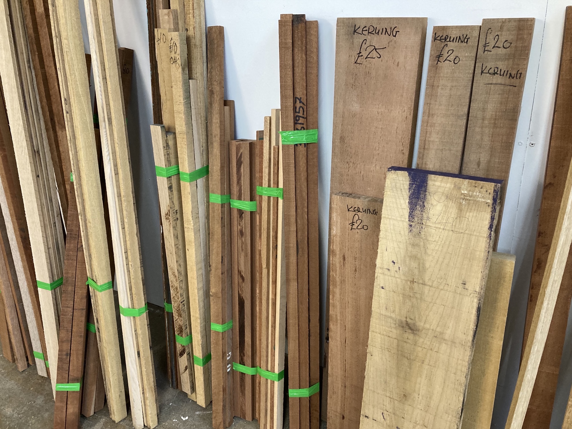 Hardwood Offcuts in our Timber Centre Andrew & Co. Ltd