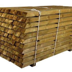 75x125mm Square Sawn C/W Angled 1 Way Back Weathered Top