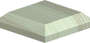 Birkdale Green Treated Post Caps