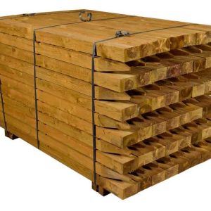 1.8m 75mm x 150mm 4 WAY POINTED FLAT TOP POST